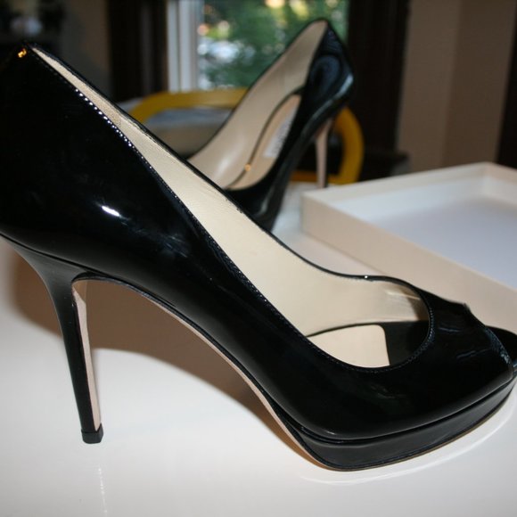 Jimmy Choo Luna Black Patent Pump